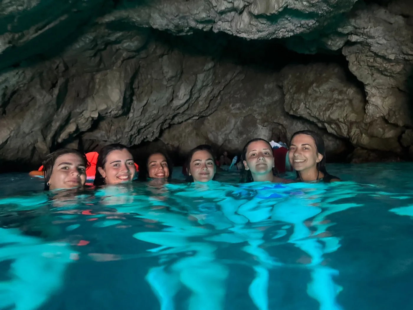 Blue Cave boat tour Dubrovnik — crystal blue waters inside the sea cave on Koločep Island